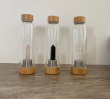 Load the image into the gallery, Bouteille d'eau avec quartz transparent