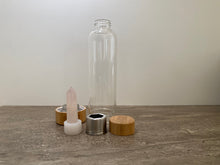 Load the image into the gallery, Bouteille d'eau avec quartz rose