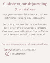 Load the image into the gallery, Guide de Journaling - 30 jours