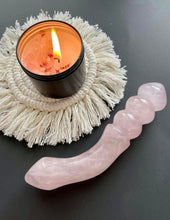 Load the image into the gallery, Yoni Wand en Quartz Rose - Double sens