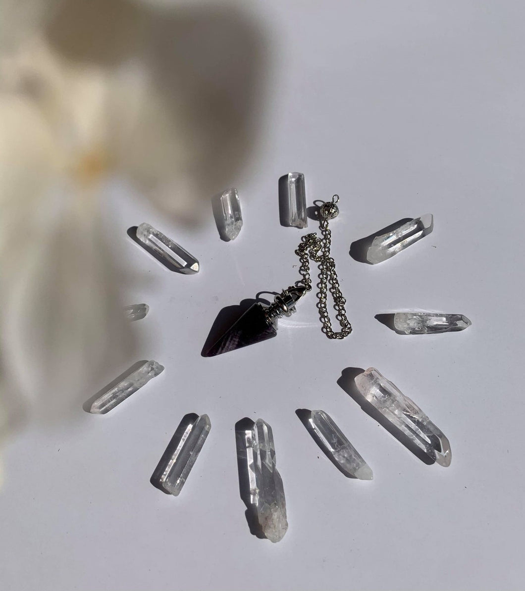 <transcy>Crystal divinatory pendulum - Amethyst</transcy>
