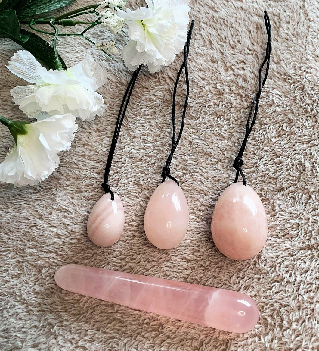 Oeuf Yoni en QUARTZ ROSE