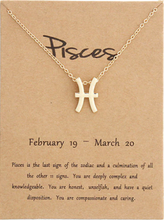 Load the image into the gallery, &lt;transcy&gt;Astrological Sign Necklace&lt;/transcy&gt;
